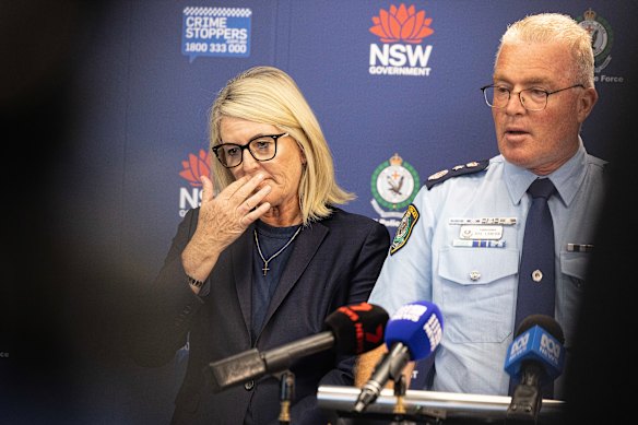Police Minister Yasmin Catley and Commissioner Mal Lanyon paid tribute to Constable Mia Lay.