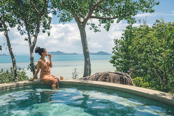 A recharging retreat … a plunge pool at Kamalaya Wellness Sanctuary in Koh Samui.