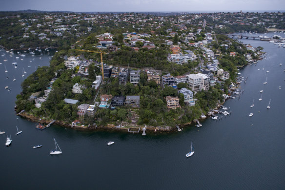 The Beaches Link motorway tunnels will cross Middle Harbour between Northbridge and Seaforth.