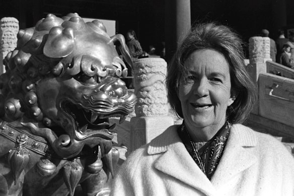 A primeira correspondente do Herald na China, Margaret Jones, por volta de 1974.