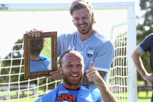 The mullet that has graced - or disgraced - Rhyan Grant’s head for the last three years is finally gone, and all for a good cause.