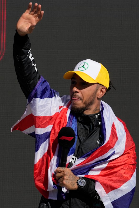 Hamilton enjoyed winning his home grand prix.