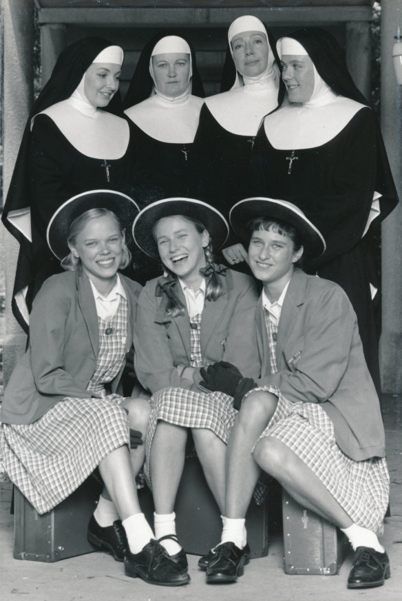 Set in a Catholic convent in the 1960s, Brides of Christ starred (clockwise from top left) Josephine Byrnes, Brenda Fricker, Sandy Gore, Lisa Hensley, Melissa Thomas, Naomi Watts and Kym Wilson.