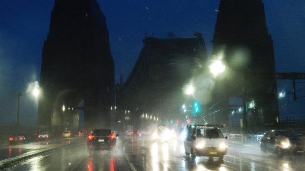 More than 63mm has fallen on Sydney since Sunday afternoon.
