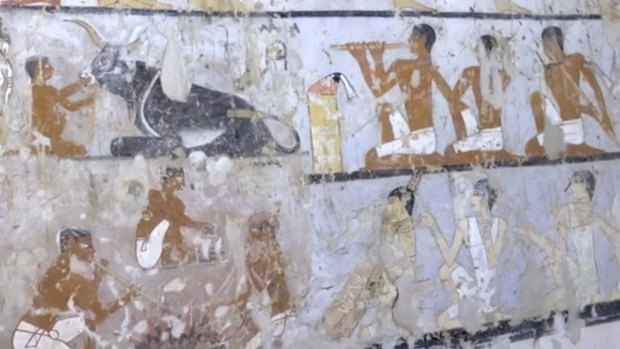 The tomb likely belonged to a high-ranking official known as Hetpet during the 5th Dynasty of ancient Egypt.
