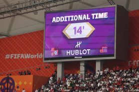 There were 14 minutes of added time in the first half of the England-Iran game.