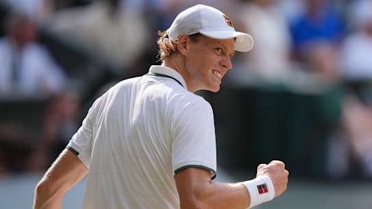 Jannik Sinner está em sua segunda final masculina consecutiva em Wimbledon.