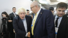 Boris Johnson at the Yalta European Strategy summit in Kyiv, Ukraine, earlier this month. 