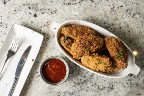 Makgeolli chicken wings.