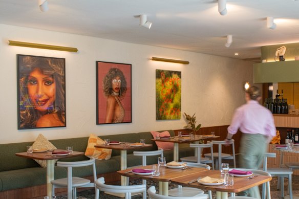 The playful, whimsical dining room at Such and Such. 