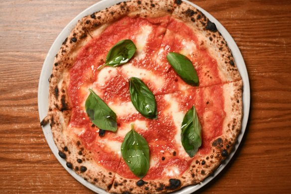 Margherita pizza.