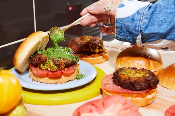 Zucchini and potato tikki buns will convert even committed carnivores.