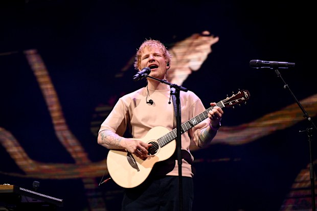 Ed Sheeran performs live