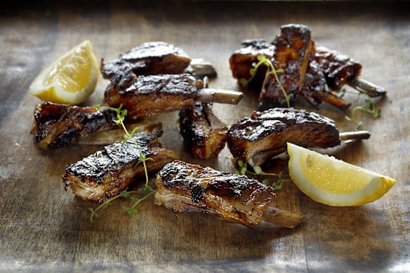 Jill Dupleix's lamb ribs