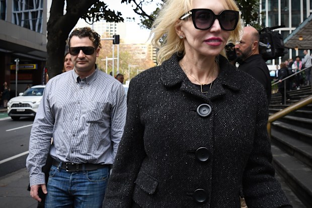 Anthony Koletti (left) and lawyer Zali Burrows depart from the Downing Centre Local Court in Sydney, Thursday, June 11, 2026. Anthony Koletti, is the husband of Melissa Caddick, a self-styled financial advisor who went missing in 2020 and is presumed dead after defrauding $23 million from family and friends. (AAP Image/Dean Sewell)