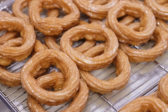 Honey and sea salt crullers from Short Stop Coffee and Donuts.