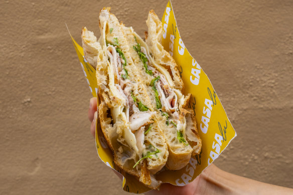 Casa Lu’s porchetta sandwich.