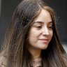 Sheina Gutnick outside the royal commission on Monday.