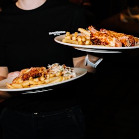 Parmas are part of the pub favourites on the menu.