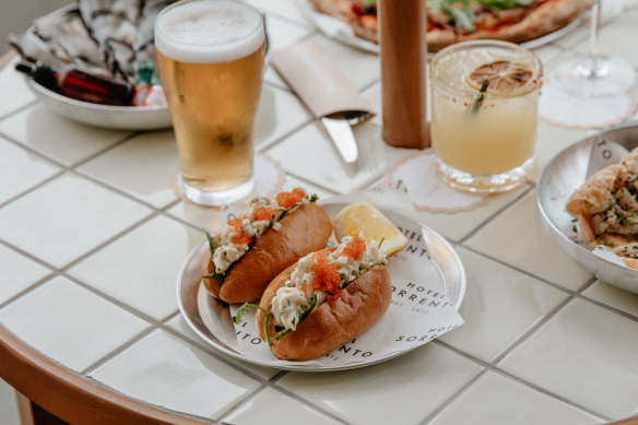 Lobster brioche rolls with ocean views.