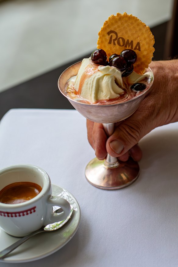 Gelato comes in flavours from fior di latte to cherry.