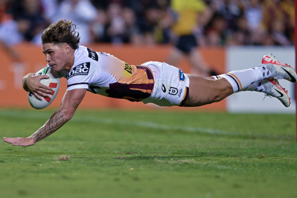 Late Tigers’ tries little consolation as Broncos go on rampage
