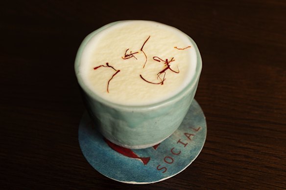 Saffron lassi. 