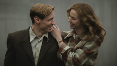 David Kross and Freya Mavor in The Keeper.