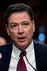 Azimuth showed the solution at the FBI headquarters to James Comey, pictured.