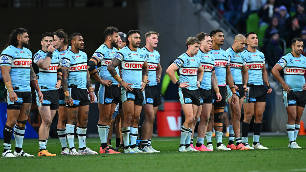 The Sharks want to play their semi-final at home after their big loss to the Storm.