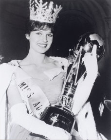 Tania Verstak is crowned Miss Australia on October 25, 1961