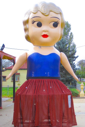 Bungendore’s giant kewpie doll, Pansy.