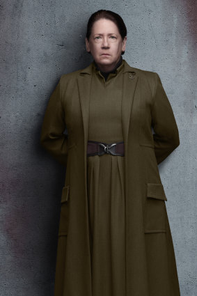 Ann Dowd as Aunt Lydia in the TV adaptation of The Handmaid's Tale.