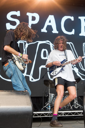 Spacey Jane on stage at Laneway in February 2020.