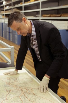 Martyn Killion at the NSW State Archives in Kingswood. 