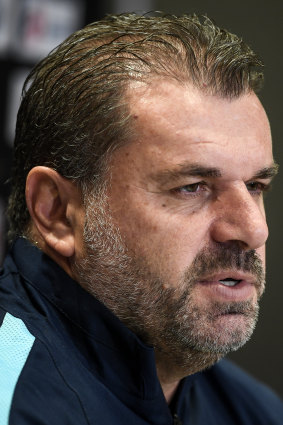 Ange Postecoglou during his days as Socceroos boss.