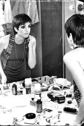 Liza Minnelli in her dressing room at Chequers, June 19, 1968. 