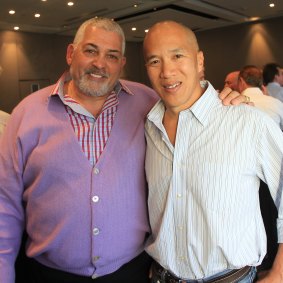 Charlie Teo (left) with Mick Gatto.