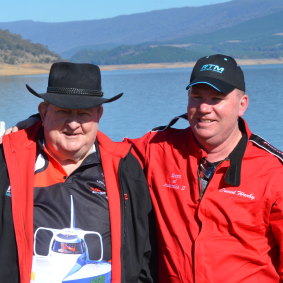 David Warby with his father Ken.