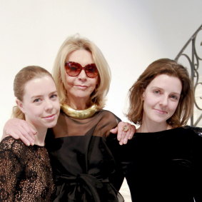Bianca Spender, Carla Zampatti and Allegra Spender at their Woollahra family home in 2010.