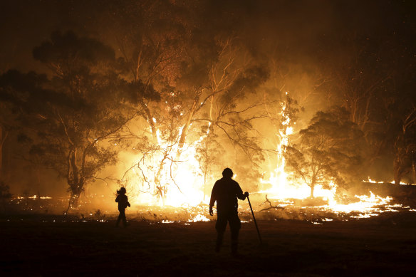 The North Black Range Bushfire  in NSW, during the Black Summer fires of December 2019.  