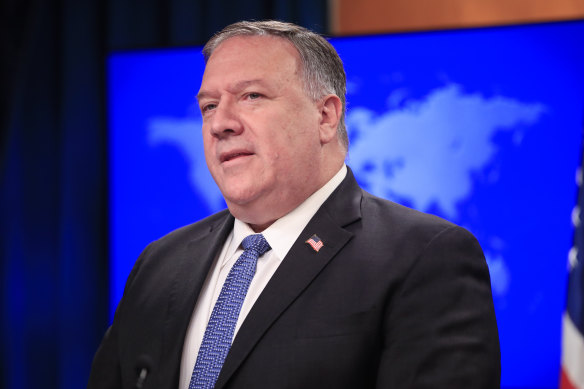 US Secretary of State Mike Pompeo. The State Department has claimed to have new evidence about the COVID outbreak in China without providing evidence.