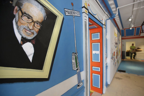 A mural featuring Theodor Seuss Geisel has been painted on a wall at The Amazing World of Dr Seuss Museum in Springfield.
