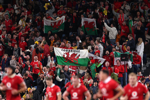 Wales fans in full force in Sydney. 