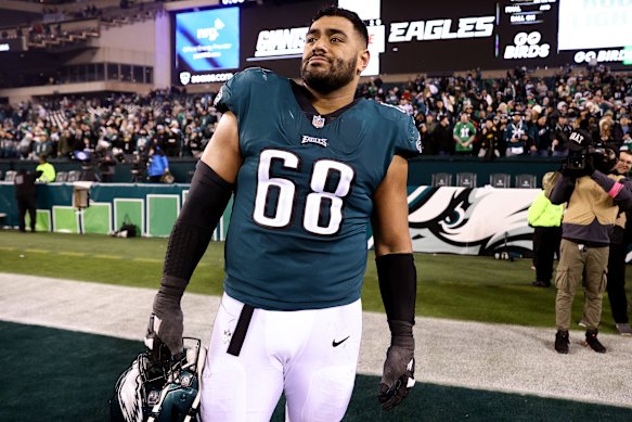 Bankstown-born Philadelphia Eagle Jordan Mailata.