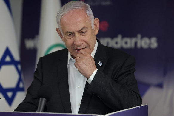 Israeli Prime Minister Benjamin Netanyahu is presenting different narratives to Israel and the world.