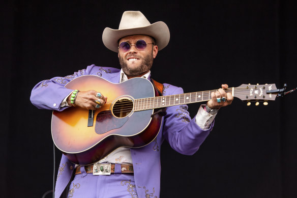 Charley Crockett performs at the Austin City Limits Music Festival in 2021.