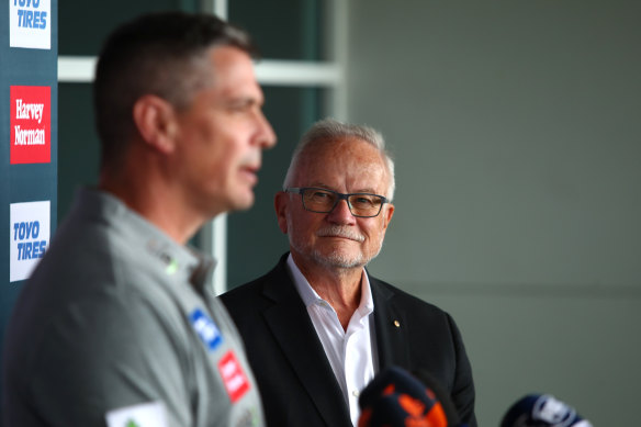 Succession: There is tension with AFL headquarters ahead of Tony Shepherd’s impending departure from GWS.