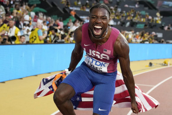 Noah Lyles delivered on his prediction  and won the world championships 100m gold medal in Budapest.