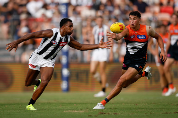 Finn Callaghan was in great form as the Giants made Collingwood look slow.